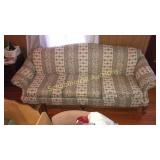 Claw foot couch England/Corsair brand floral