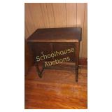 Side table with contents