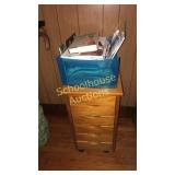 Rolling craft cart 6 drawers + pile of craft &