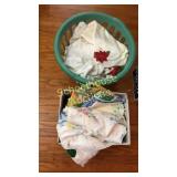 Linens lot. Tablecloths, sheets, etc + laundry