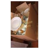 Large box of misc ceramics, some marked. Artist