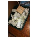 Tub of assorted ceramics. If the big boxes scare