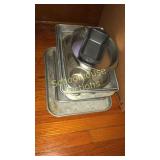 Stack of baking pans