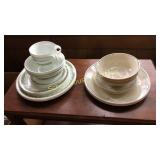Corelle dishes. 2 stacks