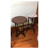 2 round side tables