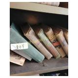 Single Shelf of vintage books (11 total)