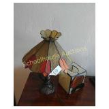 Stained glass Lamp & tissue cover