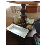 4pc beautiful hand painted pottery