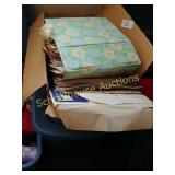 Tote & box of crafty