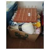 Big box of fabric & such