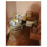 Kiln & miscl pottery. (Stack of albums in one