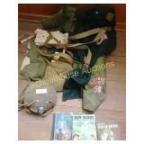 Mostly boy Scouts in nature