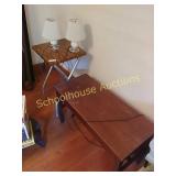 2 tables and 2 tiny matching lamps