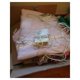Electric blanket & bonus blankets & glasses