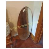 Oval mirror approx 3.5 ft wide