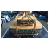 2 Longaberger baskets with liners & protectors