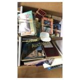 Small box of baseball cards + small box of