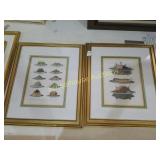 Group of 2 vintage food prints