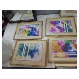 Group of 4 watercolors