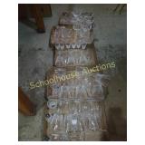 Large group of crystal stemware. Some for every