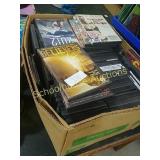 Large box of DVDs