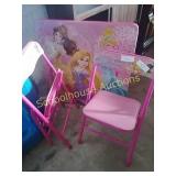 Disney princess toddler set table & 2 chairs.