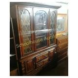 Large China cabinet (top comes off) 54" w 81"