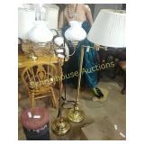 3 floor lamps approx 50" tall