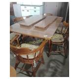 Table &(4 extra 10" leaves!) Plus 6 matching