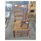 Set of 2 chairs (1 is a doll rocker)