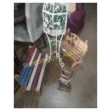 Lot of 4 * Garden birdcage & tiny benches & mini