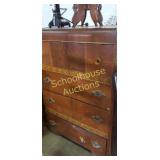 Dresser. Not quite 5 ft tall.   Approx 30 inches