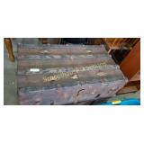 Old trunk. Approx 18 inches deep and 32 inches