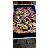 Black light poster. The black part is velvet.