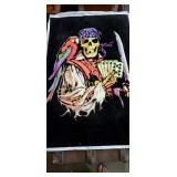 Black light poster. The black part is velvet.