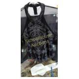 Clothes and glass popcorn dishes