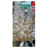 Assorted glassware