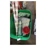 Wrapping paper, thermos Christmas stuff