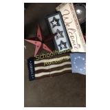 Red white and blue 
Home decor