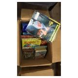 Books and magazines 
Sports illustrated to