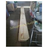 12 pieces of unfinished 8ft knotty pine and 3