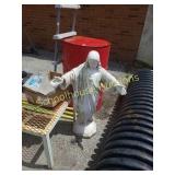 Cement statue of jesus. Slight repair on arm