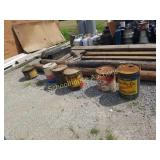 Group of vintage cans