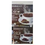2 boxes of Cafe escapes dark chocolate hot