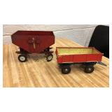 2 wagons. All red maybe Ertl? Couldn