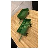 2 Ertl John Deere wagons. Marked 0918SF00 &