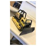 Tonka yellow track dozer. Metal frame & blade,