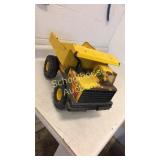 Tonka yellow turbo diesel dump truck. Base is