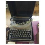 Remington typewriter with case