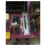 Group of watches and vintage bow ties